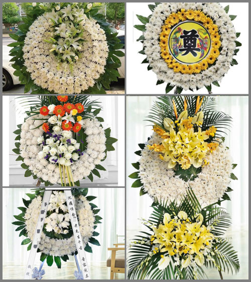 山西长治屯留县河神庙乡王墓岭村花圈速递